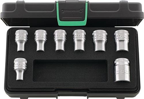 STAHLWILLE Steckschlüsselsatz 50TX/8 8-tlg.1/2 Zoll f.Außen-TORX®-Schrauben STAHLWILLE STAHLWILLE Steckschlüsselsatz 50TX/8 8-tlg.1/2 Zoll f.Außen-TORX®-Schrauben STAHLWILLE