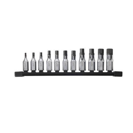 MILWAUKEE 11-teilig Innensechskant Bit-Steckschlüsseleinsatz metrisch 3/8" Set