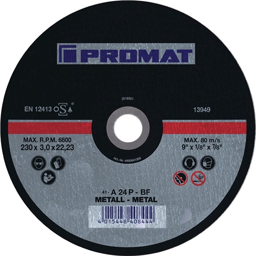 PROMAT Trennscheibe D115x1mm ger.STA Bohr.22,23mm PROMAT