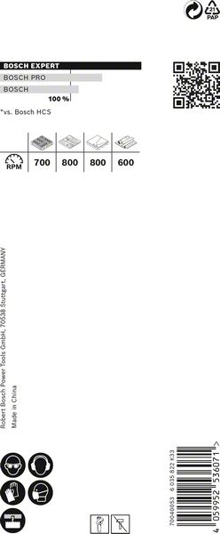BOSCH EXPERT Construction Material Lochsäge, 44 x 60 mm. Für Dreh- und Schlagbohrer