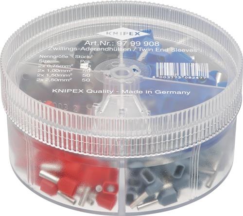 KNIPEX Sortimentsbox 200-tlg.2x0,75-2x2,5mm² Ku.-Box KNIPEX