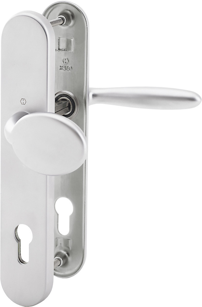 HOPPE® Schutz-Wechselgarnitur mit Langschild Pisa M76G/361A/360/151, 8/72 mm, Messing