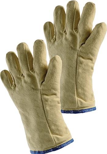JUTEC Hitzeschutzhandschuhe 5-Fingerhandschuh 10 gelb Aramidgewebe m.Isolation