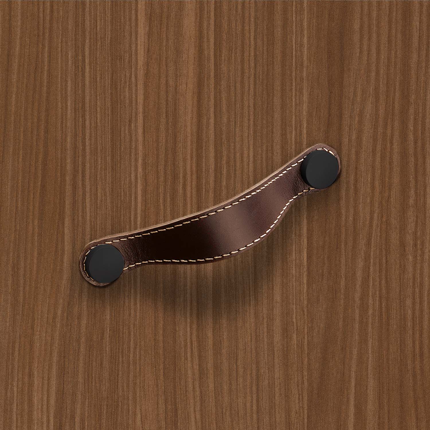 HETTICH Befestigungssockel mit M4 Gewinde für Ledergriffe, Schwarz matt, 9347594