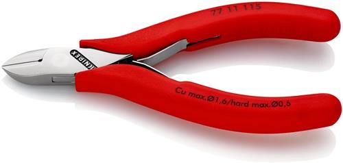 KNIPEX Elektronik-Seitenschneider L.115mm Form 1 Facette ja Ku.-Überzug