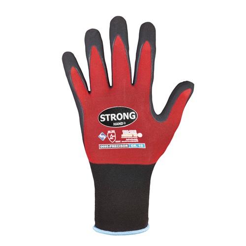 STRONGHAND Handschuhe PRECISOR Gr.10 rot/schwarz EN 420/EN 388 PSA II STRONGHAND STRONGHAND Handschuhe PRECISOR Gr.10 rot/schwarz EN 420/EN 388 PSA II STRONGHAND