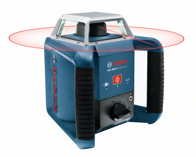 BOSCH Rotationslaser GRL 400 H, mit LR 1, Baustativ BT 170 HD und Messstab GR 240