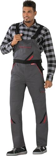 PLANAM Latzhose Highline Gr.54 schiefer/schwarz/rot PLANAM