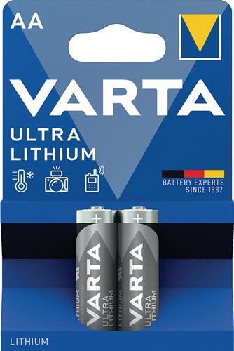 VARTA Batterie ULTRA Lithium 1,5 V AA Mignon 2900 mAh FR14505 6106 2 St./Bl.VARTA