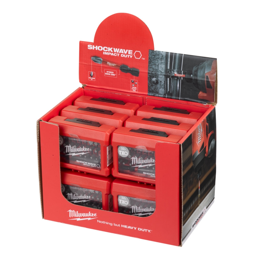 MILWAUKEE 32-teilig TX SHOCKWAVE Compact-Set