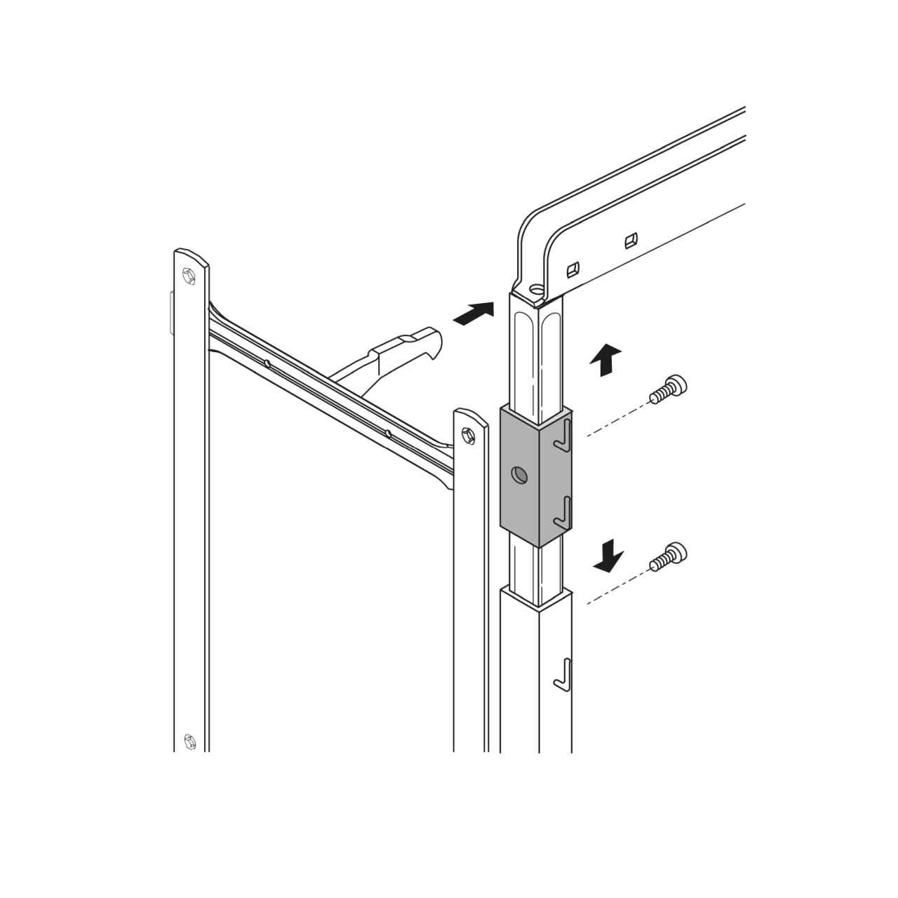 HETTICH Korbhalter für Dispensa 90°,