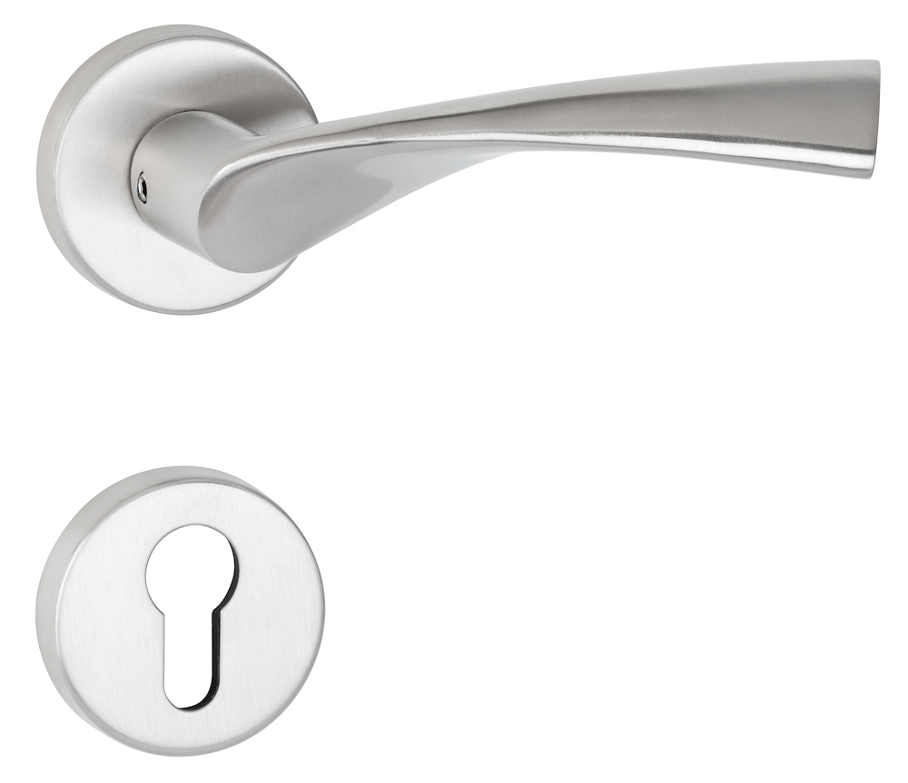 HERMAT Wechselgarnitur mit Rosetten TWIST 1290/2036.K/3127, Edelstahl