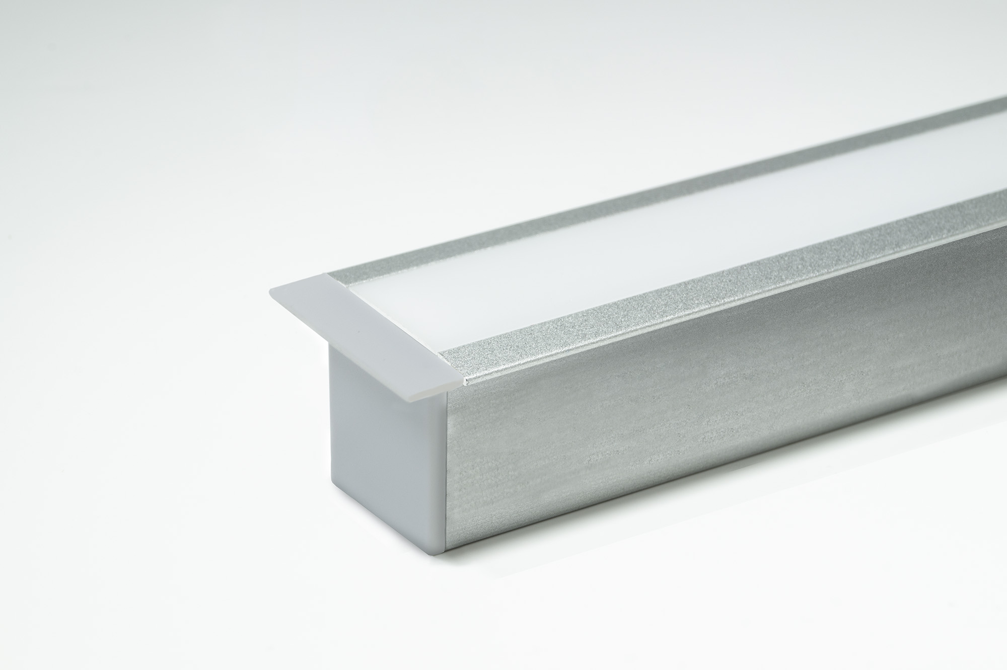 L&S LED Leuchtenprofil Prag 24x19 Einbau Aluminium EV1 L:3080 mm