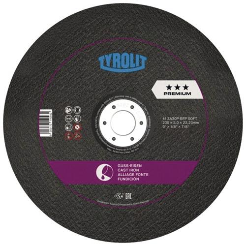 TYROLIT Trennscheibe PREMIUM FOCUR EXTRA D230x3mm gekr.Bohr.22,23mm TYROLIT