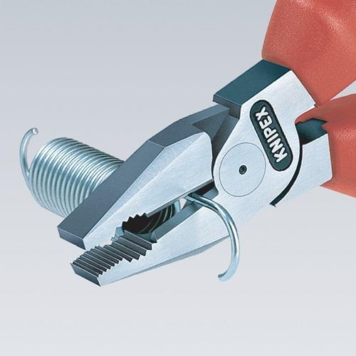 KNIPEX Kraftkombizange L.180mm verchr.Mehrkomp.-Hüllen VDE KNIPEX