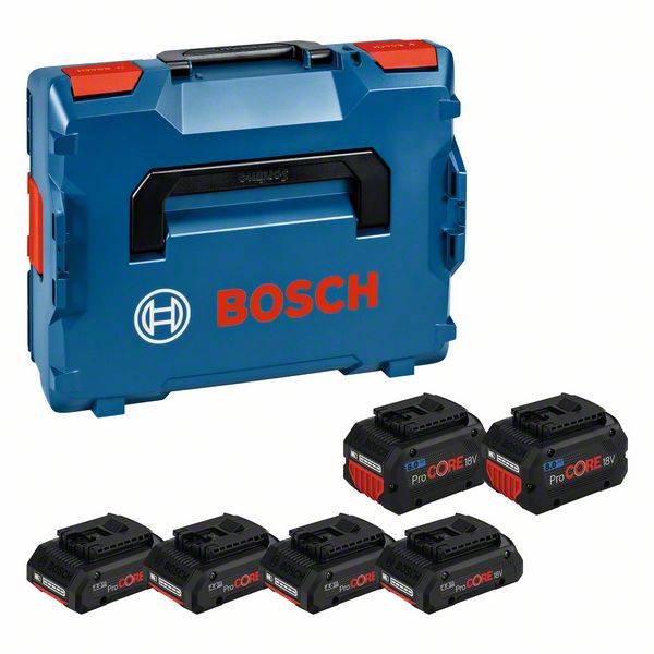 BOSCH Akkupack 4x ProCORE18V 4,0Ah + 2x ProCORE18V 8,0Ah