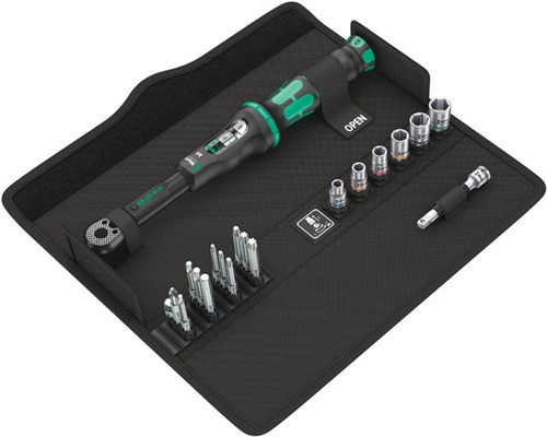 WERA Drehmomentschlüsselset Click-Torque A 6 Set 1 20tlg.2,5-25 Nm 1/4 Zoll WERA