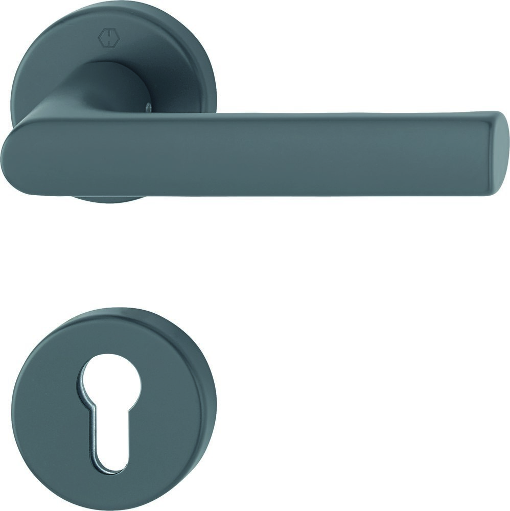 HOPPE® Drücker-Halbgarnitur mit Rosetten Hamburg 1700/42/42S, Aluminium, 12257217