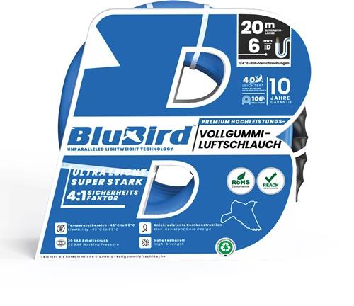 RIEGLER Werkstattschlauchset BluBird ID 6mm AD 12mm L.20m Schnellver.Kup.