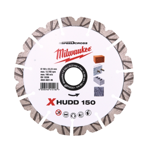 für harte Materialien Speedcross Diamanttrennscheibe XHUDD 150 mm