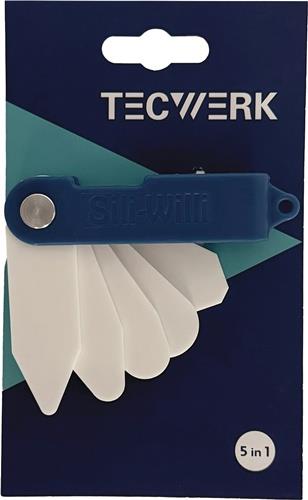 TECWERK Silikonspachtel 5 in 1 f.sämtliche Silikonfugen Ku.1 St.auf Karte TW