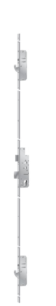 KFV Panik-Mehrfachverriegelung für einflügelige Türe selbstverriegelnd GEP EP950EFSCB, 9/74 mm, rund, Edelstahl