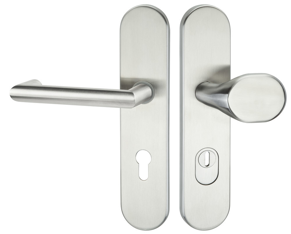 HERMAT Schutz-Wechselgarnitur mit Langschild BASIC 08 1808/2089.KS/3128, Edelstahl