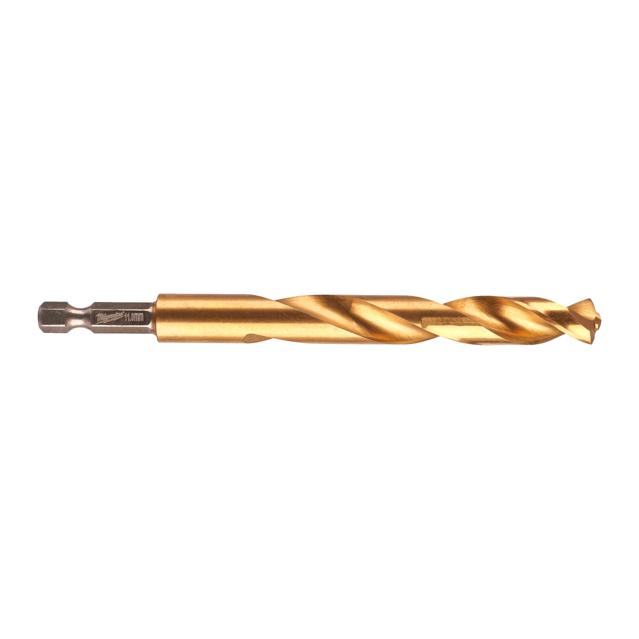 MILWAUKEE 11,0 x 125 mm SHOCKWAVE Metallbohrer HSS-G RED HEX Titan 1/4"