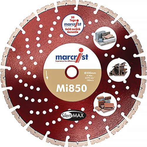 MARCRIST Diamanttrennscheibe MI850S D.300mm Bohr.20mm Seg.-H.10mm Seg.-S.3,2mm
