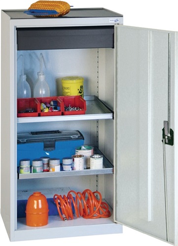 STUMPF Werkzeug-/Beistellschrank H1000xB500xT500mm 1Schubl.,2Bd.lichtgrau/lichtgrau