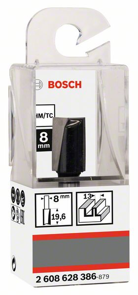 BOSCH Nutfräser Standard for Wood, 8 mm, D1 13 mm, L 20 mm, G 51 mm