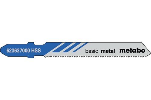 METABO Stichsägeblätter classic Nutz-L.51mm Zahnteilung1,2mm HSS gefr. gewellt 5St.
