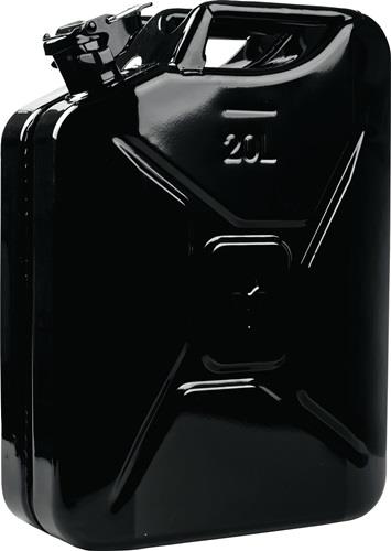 VALPRO Kraftstoffkanister 20l Schwarz RAL 9005 Stahlbl.0,9mm L345xB165xH470mm VALPRO