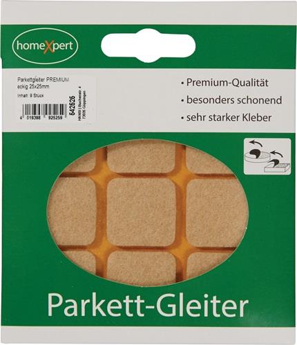 Nordwest Parkettgleiter Premium 25 x 25mm Filz natur eck.selbstkl.