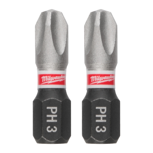 MILWAUKEE PH2 / 50 mm Schrauberbit SHOCKWAVE (10er Pack)