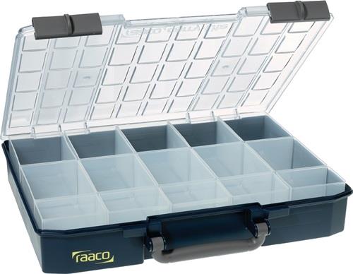 RAACO Sortimentskasten Carry Lite B415xT330xH80mm 15 Fächer blau RAACO