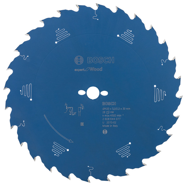 BOSCH Kreissägeblatt Expert for Wood, 420 x 30 x 3,5 mm, 28