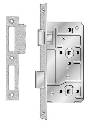 KFV Einsteckschloss WES 113-1/2, Klasse 3, Messing 3101730 KFV Einsteckschloss WES 113-1/2, Klasse 3, Messing 3101730