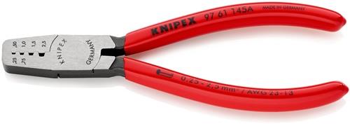 KNIPEX Aderendhülsenzange L.145mm 0,25-2,5 (AWG 23-13) mm² pol.Ku.-Überzug KNIPEX