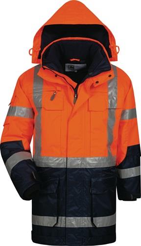 ELYSEE Warnschutzparka Wallace Gr.L orange/marine ELYSEE