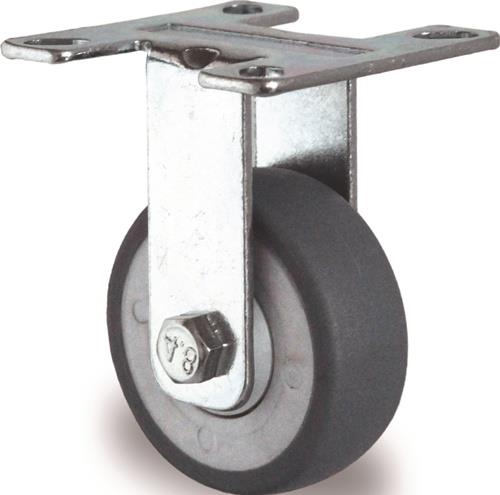 Bockrolle Vollgummi Kugellager TECWERK