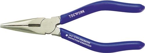 TECWERK Flachrundzange L.160mm flach-rund ger.pol.Ku.-Überzug TECWERK