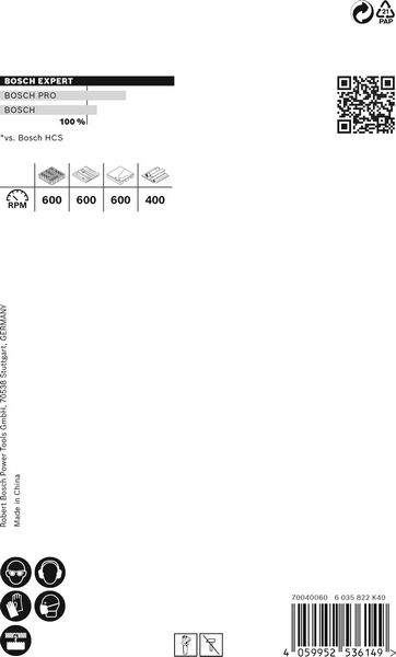 BOSCH EXPERT Construction Material Lochsäge, 65 x 60 mm. Für Dreh- und Schlagbohrer