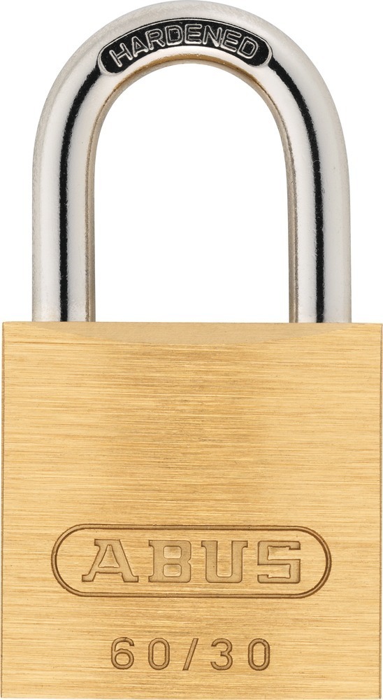 ABUS Zylindervorhangschloss 60, doppelte Verriegelung, Messing massiv