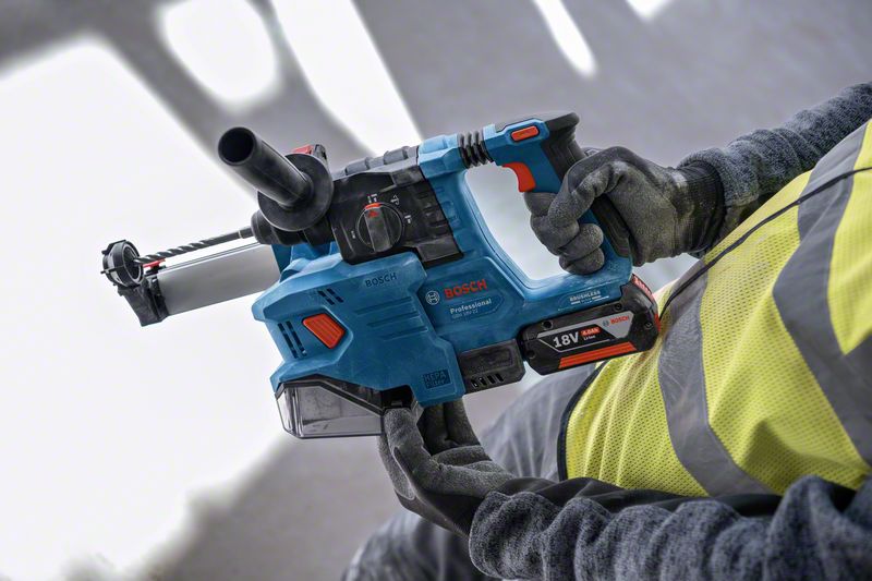BOSCH Absaughammer mit SDS plus GDE 18V-12