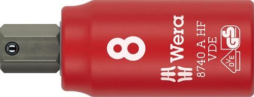 WERA Steckschlüsseleinsatz 8740 A VDE HF 1/4 Zoll SW 8mm L.47mm WERA