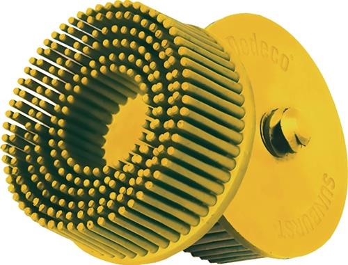 TYROLIT Radialbürstenscheibe Sunburst D.51mm K.80 A80 CRS B.51 gelb 25000min-¹ TYROLIT
