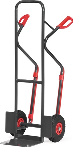 FETRA Stapelkarre H.1300mm Schaufel-L250xB320mm Luft-Bereifung Trgf300kg anthrazitgrau