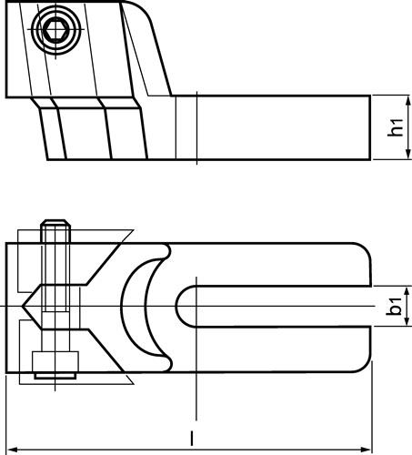 AMF Tiefspannbacke Maxi-Bulle,Nr. 6494 10/12/14mm AMF