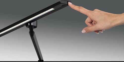 STYRO Schreibtischleuchte LED Zirkon Aluminium,ABS,Eisen,PC schwarz H.820mm m.Klemme STYRO Schreibtischleuchte LED Zirkon Aluminium,ABS,Eisen,PC schwarz H.820mm m.Klemme